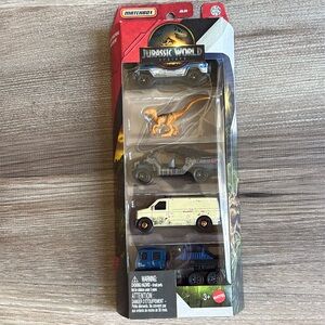 Matchbox Car Jurassic World Rebirth Cars & Dinosaur Rapid Getaway Unit JGL25 🆕